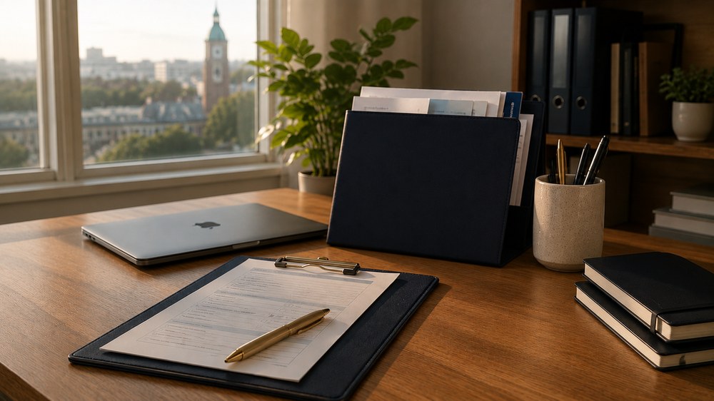 Employment contract documents for a Stamp 1G application