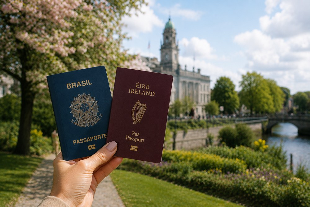 Passports and immigration documents for an IRP renewal