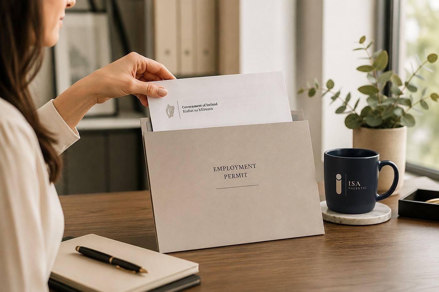 Government of Ireland Employment Permit approval letter