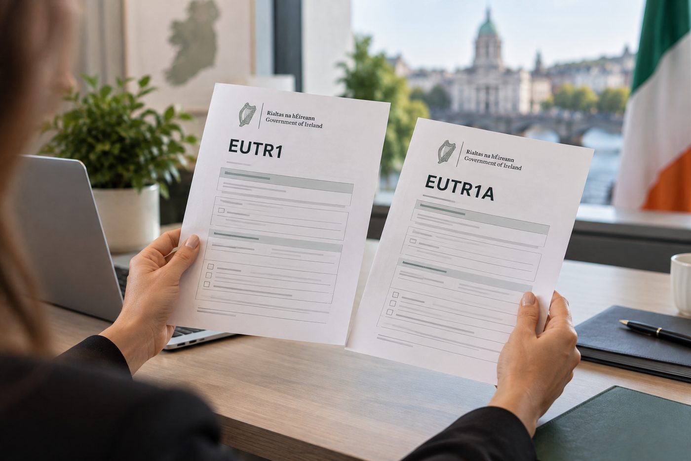 EU Treaty Rights application forms, representing the choice between EUTR1 and EUTR1A