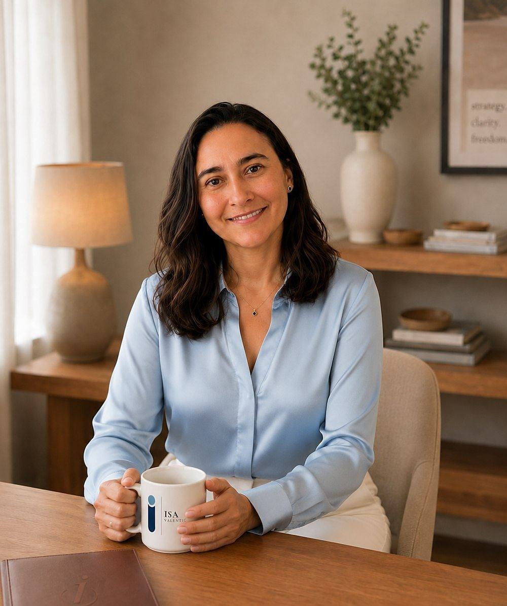 Isa Valentic at her desk